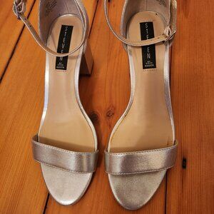 Silver Leather Sandals